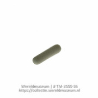 Koraalstenen staafje dat in plaats van toiletpapier wordt gebruikt op het strand (Collectie Wereldmuseum, TM-2500-36)