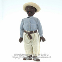 Katoenen pop in de mannenkleding van Curacao (Collectie Wereldmuseum, TM-3398-2)