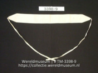 Katoenen gordel als onderdeel van een mannenkostuum; Faha di homber (Collectie Wereldmuseum, TM-3398-9)