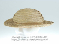 Gevlochten hoed (Collectie Wereldmuseum, TM-3401-452)