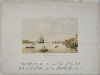 Het inkomen der haven van Curacao (Collectie Wereldmuseum, TM-3728-867)