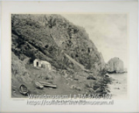 Fort landing op Saba (nr.153); Rotskust op Saba (Collectie Wereldmuseum, TM-4765-152)