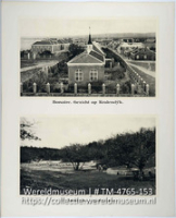 boven: Bonaire Gezicht op Kralendijk; De Kralendijk en landschap op Bonaire; onder: Landschap op Bonaire (Collectie Wereldmuseum, TM-4765-153)