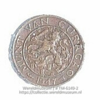 1 Curacaose cent (Collectie Wereldmuseum, TM-6149-2)