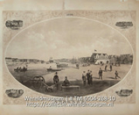 KIT kaarten Curacao : [een verzameling van 10 prenten van schepen en van de haven van Curacao]; CURACAO, 1864' (Collectie Wereldmuseum, TM-6504-268-10)