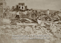 Ruines na de storm van 1877 (huizen op Pietermaai); Ruines op Pietermaai na de storm van 1877 (Collectie Wereldmuseum, TM-60050767)