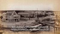Stadsgezicht bij de 'Van den Brandhofbrug' over het Waaigat; City view including the Van den Brandhof Bridge across the 'Waaigat' (Collectie Wereldmuseum, TM-60060208), Soublette et Fils; Robert Soublette