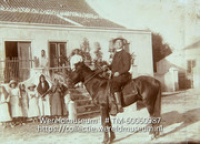 Curacao. p. Krügers. Bonaire; Pater Krügers te paard; Father Krügers on horseback (Collectie Wereldmuseum, TM-60060987)