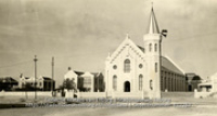 School, fraterhuis, pastorie, kerk van Oranjestad, Fraters van Tilburg