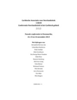 Conferentie Neerlandistiek in het Caribisch gebied 2013, CARAN