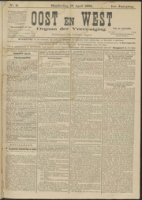 Het Koloniaal Weekblad (18 april 1901) : Orgaan der Vereeniging Oost en West