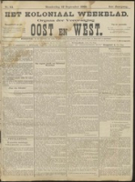 Het Koloniaal Weekblad (12 september 1901) : Orgaan der Vereeniging Oost en West