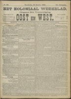 Het Koloniaal Weekblad (24 october 1901) : Orgaan der Vereeniging Oost en West