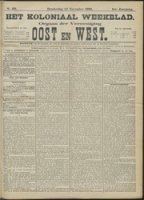 Het Koloniaal Weekblad (14 november 1901) : Orgaan der Vereeniging Oost en West