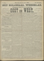 Het Koloniaal Weekblad (28 november 1901) : Orgaan der Vereeniging Oost en West