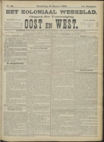Het Koloniaal Weekblad (16 januari 1902) : Orgaan der Vereeniging Oost en West