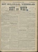 Het Koloniaal Weekblad (23 januari 1902) : Orgaan der Vereeniging Oost en West