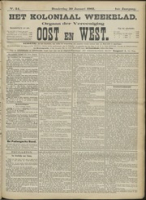 Het Koloniaal Weekblad (30 januari 1902) : Orgaan der Vereeniging Oost en West