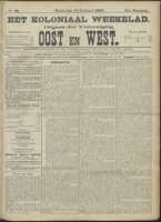 Het Koloniaal Weekblad (13 februari 1902) : Orgaan der Vereeniging Oost en West