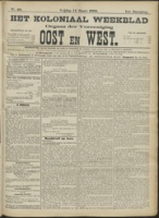 Het Koloniaal Weekblad (14 maart 1902) : Orgaan der Vereeniging Oost en West