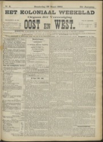 Het Koloniaal Weekblad (27 maart 1902) : Orgaan der Vereeniging Oost en West