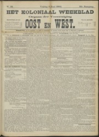 Het Koloniaal Weekblad (6 juni 1902) : Orgaan der Vereeniging Oost en West