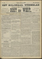 Het Koloniaal Weekblad (13 juni 1902) : Orgaan der Vereeniging Oost en West