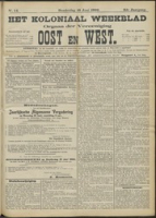 Het Koloniaal Weekblad (19 juni 1902) : Orgaan der Vereeniging Oost en West