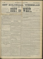 Het Koloniaal Weekblad (7 augustus 1902) : Orgaan der Vereeniging Oost en West