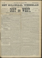 Het Koloniaal Weekblad (14 augustus 1902) : Orgaan der Vereeniging Oost en West