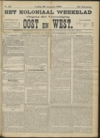 Het Koloniaal Weekblad (22 augustus 1902) : Orgaan der Vereeniging Oost en West