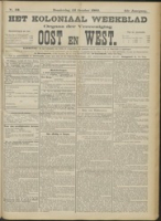 Het Koloniaal Weekblad (23 october 1902) : Orgaan der Vereeniging Oost en West