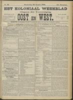 Het Koloniaal Weekblad (30 october 1902) : Orgaan der Vereeniging Oost en West