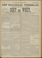 Het Koloniaal Weekblad (20 november 1902) : Orgaan der Vereeniging Oost en West