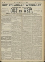 Het Koloniaal Weekblad (27 november 1902) : Orgaan der Vereeniging Oost en West