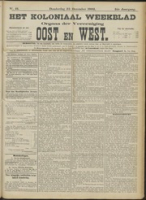 Het Koloniaal Weekblad (25 december 1902) : Orgaan der Vereeniging Oost en West