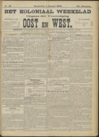 Het Koloniaal Weekblad (8 januari 1903) : Orgaan der Vereeniging Oost en West