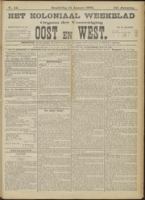 Het Koloniaal Weekblad (15 januari 1903) : Orgaan der Vereeniging Oost en West