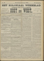 Het Koloniaal Weekblad (22 januari 1903) : Orgaan der Vereeniging Oost en West