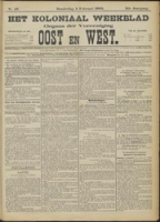 Het Koloniaal Weekblad (5 februari 1903) : Orgaan der Vereeniging Oost en West