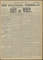Het Koloniaal Weekblad (19 februari 1903) : Orgaan der Vereeniging Oost en West