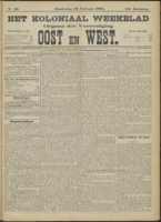 Het Koloniaal Weekblad (26 februari 1903) : Orgaan der Vereeniging Oost en West