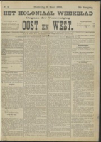 Het Koloniaal Weekblad (19 maart 1903) : Orgaan der Vereeniging Oost en West