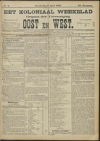 Het Koloniaal Weekblad (2 april 1903) : Orgaan der Vereeniging Oost en West, Vereeniging Oost en West