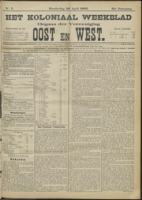 Het Koloniaal Weekblad (30 april 1903) : Orgaan der Vereeniging Oost en West, Vereeniging Oost en West