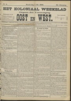 Het Koloniaal Weekblad (7 mei 1903) : Orgaan der Vereeniging Oost en West, Vereeniging Oost en West