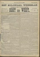 Het Koloniaal Weekblad (14 mei 1903) : Orgaan der Vereeniging Oost en West, Vereeniging Oost en West