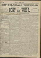 Het Koloniaal Weekblad (22 mei 1903) : Orgaan der Vereeniging Oost en West, Vereeniging Oost en West