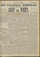 Het Koloniaal Weekblad (3 juli 1903) : Orgaan der Vereeniging Oost en West, Vereeniging Oost en West
