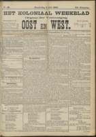 Het Koloniaal Weekblad (9 juli 1903) : Orgaan der Vereeniging Oost en West, Vereeniging Oost en West